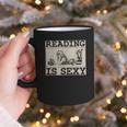 Hot Pin Up Girl Comic Book Vintage Reading Is Sexy Graphic Print Coffee Mug Hot Pin Up Girl Comic Book Vintage Reading Is Sexy Graphic Print Coffee Mug