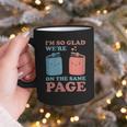 I'm So Glad We'Re On The Same Page Book Lover Writer Graphic Print Coffee Mug
