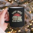 Independent Bookstore Fans Shop Local Literary Community Graphic Print Coffee Mug