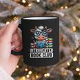 Introverted Book Club Reading Lover Cow Graphic Print Coffee Mug