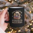 Introverted But Willing To Discuss Books Cozy Aesthetic Graphic Print Coffee Mug
