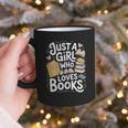 Just a Girl Who Loves Books Bookish Readers Book Lover Girls Graphic Print Coffee Mug