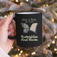 Just a Girl Who Loves Butterflies And Books Butterfly Graphic Print Coffee Mug Just a Girl Who Loves Butterflies And Books Butterfly Graphic Print Coffee Mug