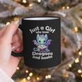Just a Girl Who Loves Dragons And Books Dragon For Kids Graphic Print Coffee Mug
