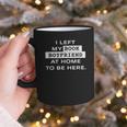 I Left My Book Boyfriend At Home To Be Here Graphic Print Coffee Mug