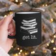 Let's Get Lit Books Graphic Print Coffee Mug