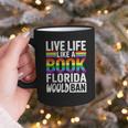 LGBTQ Quote Live Life Like A Banned Rainbow Book Graphic Print Coffee Mug LGBTQ Quote Live Life Like A Banned Rainbow Book Graphic Print Coffee Mug