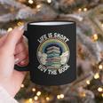 Life Is Short Buy The Book Reading Book Graphic Print Coffee Mug