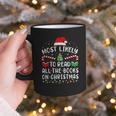 Most Likely To Read A Book On Christmas Family Matching Xmas Graphic Print Coffee Mug