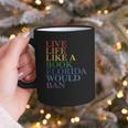 Live Life Like a Book Florida Would Ban LGBTQ Rainbow Flag Graphic Print Coffee Mug