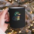 Lizard Reading Book Librarian Bookworm Reader Read Graphic Print Coffee Mug