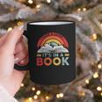 Take A Look It's In A Book Reading Book Vintage Rainbow Graphic Print Coffee Mug