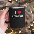I Love Literature Heart Books Writing Reading Read Write Graphic Print Coffee Mug