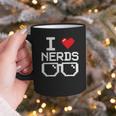 I Love Nerds I Heart Nerds For Science Book Knowledge Geeks Graphic Print Coffee Mug