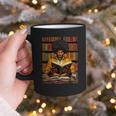 Man Reading Book Black History Month Book Lover Afro Graphic Print Coffee Mug