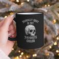 Morally Grey Is My Favorite Color Bookish Skull Graphic Print Coffee Mug Morally Grey Is My Favorite Color Bookish Skull Graphic Print Coffee Mug