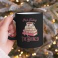 Not Today I'm Booked Book Lover Book Stack Coquette Bow Graphic Print Coffee Mug