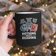 Nothing Beats Reading Rock Paper Scissors Book Lover Graphic Print Coffee Mug