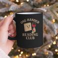 One-Handed Reading Club Smutty Book Lover Graphic Print Coffee Mug One-Handed Reading Club Smutty Book Lover Graphic Print Coffee Mug