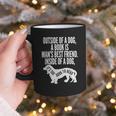 Outside Of A Dog A Book Is Man's Best Friend Apparel Graphic Print Coffee Mug