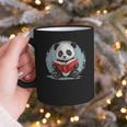 Panda With Book For Reading Enthusiasts Graphic Print Coffee Mug Panda With Book For Reading Enthusiasts Graphic Print Coffee Mug