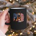 Patriotic German Shepherd Dog Books Baseball American Flag Graphic Print Coffee Mug Patriotic German Shepherd Dog Books Baseball American Flag Graphic Print Coffee Mug