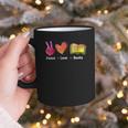 Peace Love Books Reader Librarian Library Book Graphic Print Coffee Mug