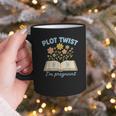 Plot Twist I'm Pregnant Literary Pregnancy Announcement Book Graphic Print Coffee Mug