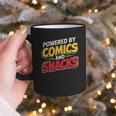 Powered By Comics And Snacks Comic Book Lover Graphic Print Coffee Mug