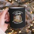 Quilting Sewing Machine Quilter Easily Distracted By Book Graphic Print Coffee Mug