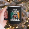 Raccoon Smutty Book Lover Spicy Romance Novels Women's Graphic Print Coffee Mug