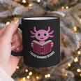 I Read Banned Books Axolotl Reading Graphic Print Coffee Mug