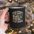 Read Books Be Kind Stay Weird Book Dragon Skeleton Reading Graphic Print Coffee Mug Read Books Be Kind Stay Weird Book Dragon Skeleton Reading Graphic Print Coffee Mug