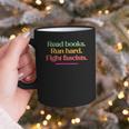 Read Books Run Hard Fight Fascists Graphic Print Coffee Mug
