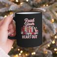 Read Your Heart Out Book Lover Reading Enthusiasts Floral Graphic Print Coffee Mug