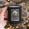 Read In Peace Skeleton Book Lover Bookworm Book Graphic Print Coffee Mug