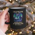 I Read Because Roasting People Is Frowned Upon Dragons Books Graphic Print Coffee Mug