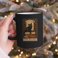 The Reader Cat Book Reading Halloween Tarot Card Graphic Print Coffee Mug