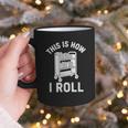 Reader Librarian Library This Is How I Roll Book Cart Meme Graphic Print Coffee Mug