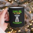 Take Me To Your Readers Alien Book Reading Bookaholic Graphic Print Coffee Mug Take Me To Your Readers Alien Book Reading Bookaholic Graphic Print Coffee Mug