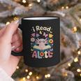 Reading Axolotl Book Lover Wildflowers Graphic Print Coffee Mug