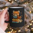 Reading Book Lover Red Panda Read Books Be Kind Stays Weird Graphic Print Coffee Mug