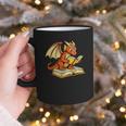 Reading Dragon Book Lover Bookworm Reader Graphic Print Coffee Mug