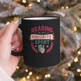 Reading Is My Favorite Sport Book Lover Keepsake For Women Graphic Print Coffee Mug Reading Is My Favorite Sport Book Lover Keepsake For Women Graphic Print Coffee Mug