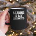 Reading Is My Favorite Sport Book Lover Reader Graphic Print Coffee Mug