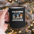 Reading With My Gnomies Gnomes Books Lover Bookworm Graphic Print Coffee Mug