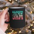 Reading Is My Jam Book Lover Bookworm Teacher Library Reader Graphic Print Coffee Mug