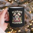 Reading Makes You Hoppier Bunny Book Fans Toddler Kid Graphic Print Coffee Mug Reading Makes You Hoppier Bunny Book Fans Toddler Kid Graphic Print Coffee Mug