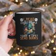 Reading Readers I Read Send Books Dragon Bookworm Tee Graphic Print Coffee Mug