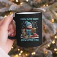 Reading Snow So Many Books Christmas Snow Little Time Graphic Print Coffee Mug